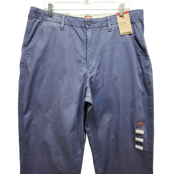 Levis XX Chino EZ Taper Stretch Mens Pants Size Large Blue New - Picture 5 of 13